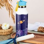 Θερμός με Καλαμάκι σε Σχέδιο Αστροναύτης & Premium Λαμπάδα
