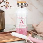 Θερμός & Premium Λαμπάδα με Σχέδιο Ροζ Μάρμαρο