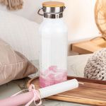 Θερμός & Premium Λαμπάδα με Σχέδιο Ροζ Μάρμαρο