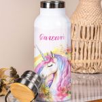 Παγούρι με Σχέδιο Χρωματιστός Μονόκερος & Premium Λαμπάδα
