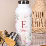 Θερμός με Σχέδιο Άνθη & Premium Λαμπάδα