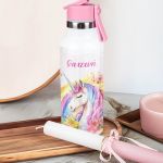 Παγούρι με Καλαμάκι σε Σχέδιο Unicorn & Premium Λαμπάδα