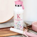 Θερμός με Καλαμάκι σε Φλοράλ Σχέδιο & Premium Λαμπάδα