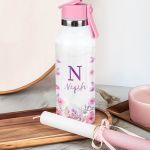 Παγούρι με Καλαμάκι σε Σχέδιο Αγριολούλουδα & Premium Λαμπάδα