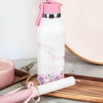 Παγούρι με Καλαμάκι σε Σχέδιο Αγριολούλουδα & Premium Λαμπάδα