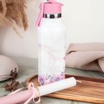 Παγούρι με Καλαμάκι σε Σχέδιο Αγριολούλουδα & Premium Λαμπάδα