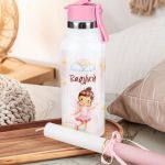 Παγούρι με Καλαμάκι σε Σχέδιο Νεράιδα & Premium Λαμπάδα