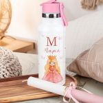 Θερμός με Καλαμάκι σε Σχέδιο Πριγκίπισσα & Premium Λαμπάδα