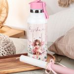 Θερμός με Καλαμάκι σε Σχέδιο Αέρινη Νεράιδα & Premium Λαμπάδα