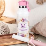Θερμός με Καλαμάκι με Σχέδιο Στεφάνι & Premium Λαμπάδα