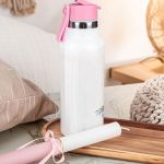 Θερμός με Καλαμάκι με Σχέδιο Μπλε Φλοράλ & Premium Λαμπάδα