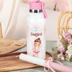 Παγούρι με Καλαμάκι σε Σχέδιο Νεράιδα & Premium Λαμπάδα