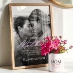 Σετ 2 Δώρα για Μητέρα, Κορνίζα με Φωτογραφίες & Γλαστράκι