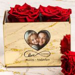 Κόκκινα Τριαντάφυλλα με Φωτογραφία & Όνοματα, Δώρο για Μαμά