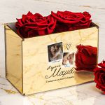 Κόκκινα Τριαντάφυλλα με Φωτογραφία Polaroid, Δώρο για Μαμά