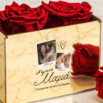 Κόκκινα Τριαντάφυλλα με Φωτογραφία Polaroid, Δώρο για Μαμά
