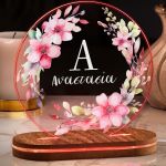 Φωτιστικό Επιτραπέζιο με Όνομα & Μονόγραμμα, Δώρο για Μαμά