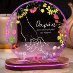 Επιτραπέζιο Φωτιστικό Led με Όνομα, Δώρο για την Μητέρα