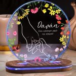 Επιτραπέζιο Φωτιστικό Led με Όνομα, Δώρο για την Μητέρα