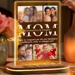 Φωτιστικό Επιτραπέζιο με Ονόματα & Αφιέρωση, Δώρο για Μητέρα