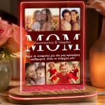 Φωτιστικό Επιτραπέζιο με Ονόματα & Αφιέρωση, Δώρο για Μητέρα