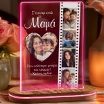 Φωτιστικό Led Επιτραπέζιο με Φωτογραφίες Φίλμ, Δώρο για Μαμά