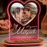 Φωτιστικό με Φωτογραφία σε Σχήμα Καρδιά, Δώρο για την Μαμά