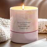 Κερί Χειροποίητο με Άρωμα Vanilla Cream, Δώρο για Μητέρα