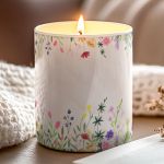 Χειροποίητο Κερί με Άρωμα Βανίλιας, Προσωπικό Δώρο για Μαμά