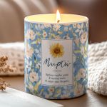 Προσωποποιημένο Αρωματικό Κερί Vanilla Cream, Δώρο για Μαμά
