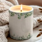 Χειροποίητο Κερί με Άρωμα Vanilla Cream, Δώρο για Μητέρα