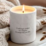 Αρωματικό Κερί Vanilla Cream με Φωτογραφία, Δώρο για Μαμάδες