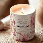 Χειροποίητο Κερί με Άρωμα Βανίλια, Δώρο για την Μητέρα