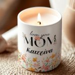 Χειροποίητο Κερί με Άρωμα Vanilla Cream, Δώρο για την Μαμά