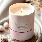 Κερί Χειροποίητο με Άρωμα Vanilla Cream, Δώρο για Μητέρα