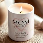 Αρωματικό Κερί με Vanilla Cream και Αφιέρωση, Δώρο για Μαμά