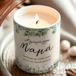 Χειροποίητο Κερί με Άρωμα Vanilla Cream, Δώρο για Μητέρα