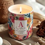 Χειροποίητο Κερί με Άρωμα Vanilla Cream, Δώρο για την Μαμά