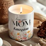 Χειροποίητο Κερί με Άρωμα Vanilla Cream, Δώρο για την Μαμά