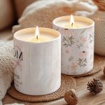 Σετ 2 Αρωματικά Κεριά με Όνομα & Αφιέρωση, Δώρο για τη Μαμά