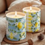 Σετ 2 Αρωματικά Κεριά Βανίλιας, Δώρο για τη Γιορτή της Μαμάς