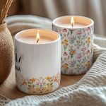 Σετ 2 Αρωματικά Κεριά με Όνομα, Δώρο για τη Μαμά