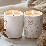 Σετ 2 Αρωματικά Κεριά με Όνομα & Αφιέρωση, Δώρο για τη Μαμά