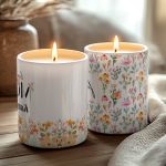 Σετ 2 Αρωματικά Κεριά με Όνομα, Δώρο για τη Μαμά