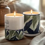 Σετ 2 Κεριά με Άρωμα Vanilla Cream, Δώρο για τις Μαμάδες