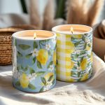 Σετ 2 Αρωματικά Κεριά Βανίλιας, Δώρο για τη Γιορτή της Μαμάς