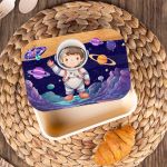 Σετ 3 Δώρα Space Boy - Παγούρι, Δοχείο Φαγητού & Λαμπάδα