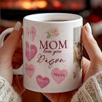 Κούπα με Αφιέρωση, 6 Ονόματα & Φωτογραφία, Δώρο για τη Μαμά