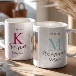 Σετ 2 Κούπες με Φωτογραφίες και Ονόματα, Δώρο για Γονείς