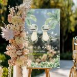 Πινακίδα Καλωσορίσματος Βάπτισης με Σχέδιο Μικροί Δεινόσαυροι